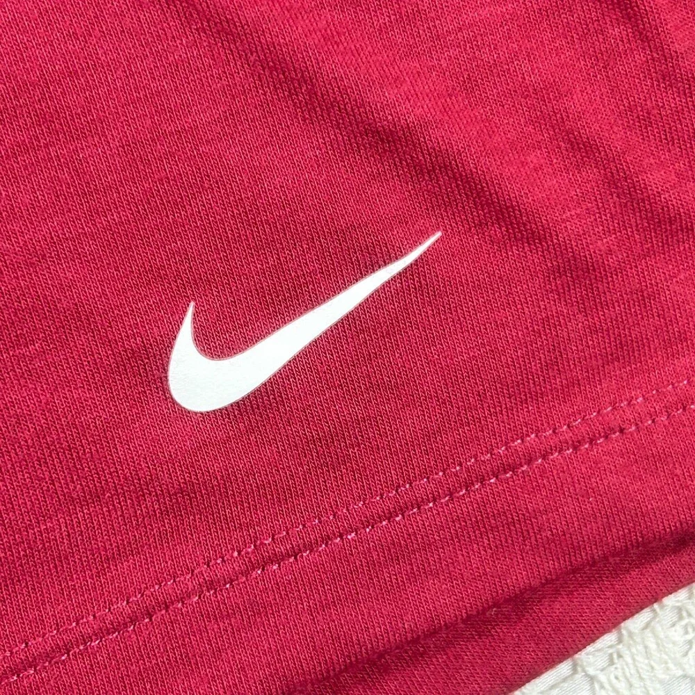 Nike Pro Dri-FIT Crop T-Shirt in University Red Swoosh XL Women's